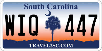 SC license plate WIQ447