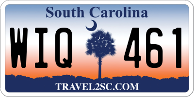 SC license plate WIQ461