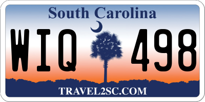 SC license plate WIQ498
