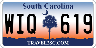 SC license plate WIQ619