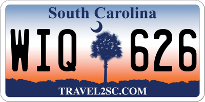 SC license plate WIQ626