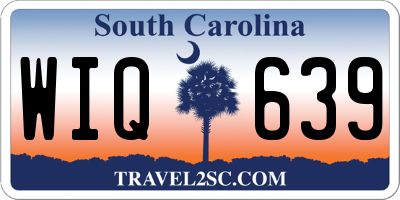 SC license plate WIQ639