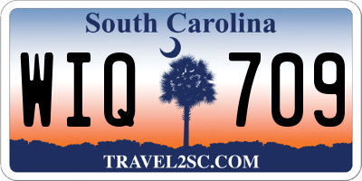 SC license plate WIQ709