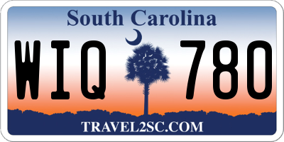 SC license plate WIQ780