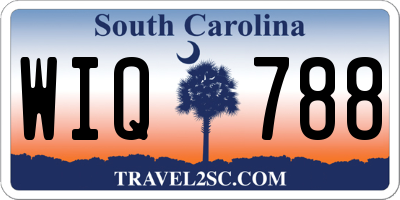 SC license plate WIQ788