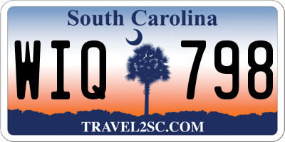 SC license plate WIQ798