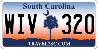 SC license plate WIV320