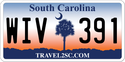 SC license plate WIV391
