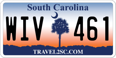 SC license plate WIV461