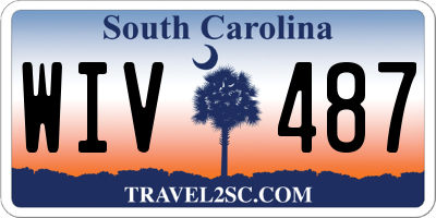 SC license plate WIV487