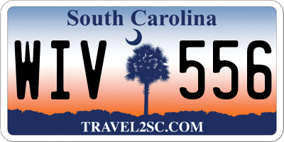 SC license plate WIV556