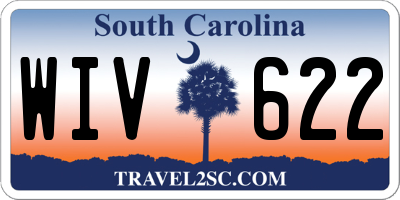SC license plate WIV622