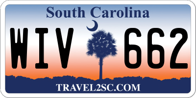 SC license plate WIV662