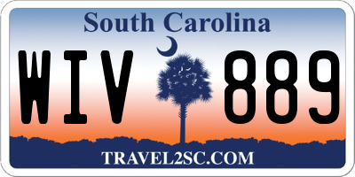 SC license plate WIV889