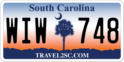 SC license plate WIW748