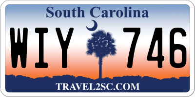 SC license plate WIY746