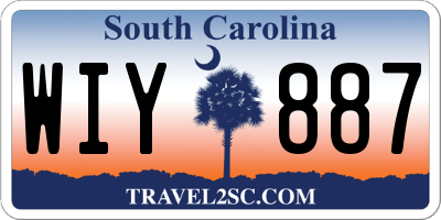 SC license plate WIY887