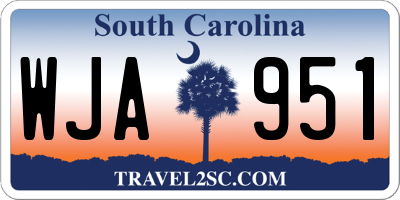 SC license plate WJA951