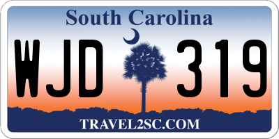 SC license plate WJD319