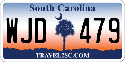 SC license plate WJD479