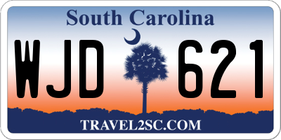 SC license plate WJD621