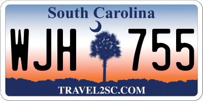 SC license plate WJH755