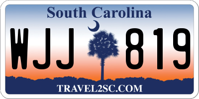 SC license plate WJJ819