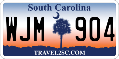 SC license plate WJM904