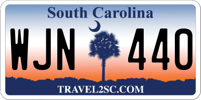 SC license plate WJN440