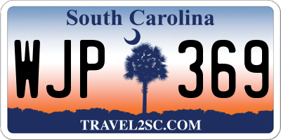 SC license plate WJP369