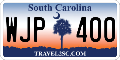 SC license plate WJP400