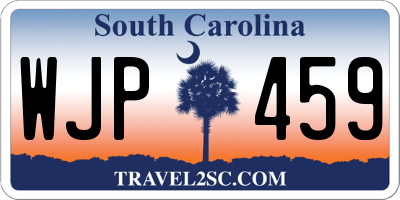 SC license plate WJP459