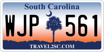 SC license plate WJP561