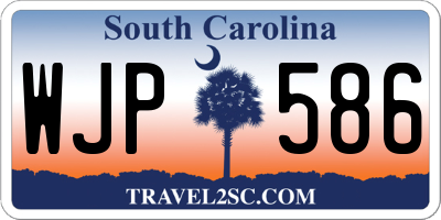 SC license plate WJP586