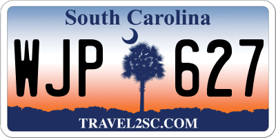 SC license plate WJP627