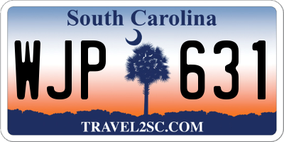 SC license plate WJP631