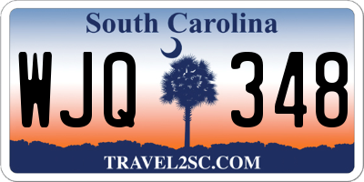 SC license plate WJQ348