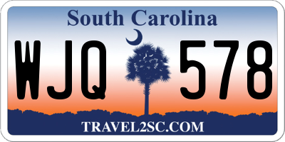 SC license plate WJQ578