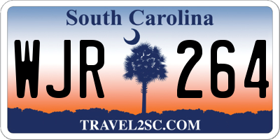 SC license plate WJR264