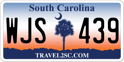 SC license plate WJS439