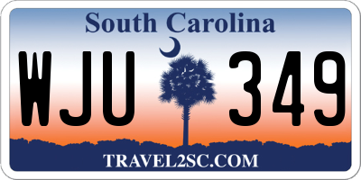 SC license plate WJU349
