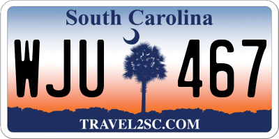 SC license plate WJU467