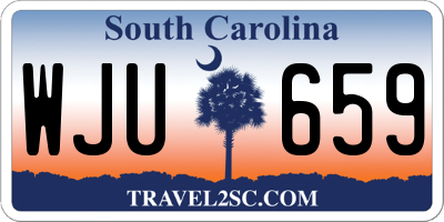 SC license plate WJU659