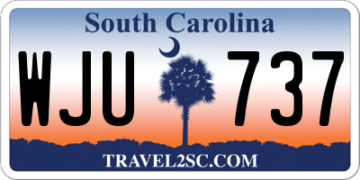SC license plate WJU737