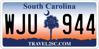 SC license plate WJU944