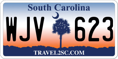 SC license plate WJV623