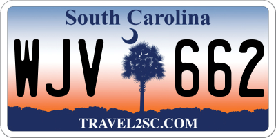 SC license plate WJV662