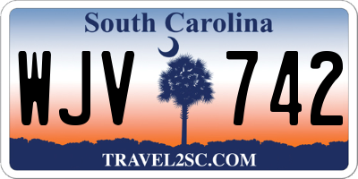 SC license plate WJV742