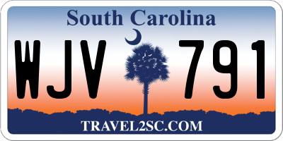 SC license plate WJV791