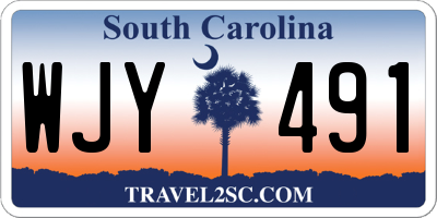 SC license plate WJY491